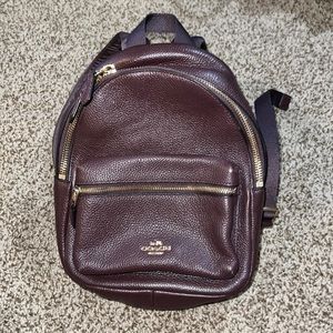 Coach soft leather mini backpack.